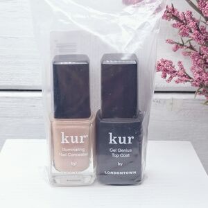 Kur Illuminating Nail Concealer and Gel Genius Top Coat Set
